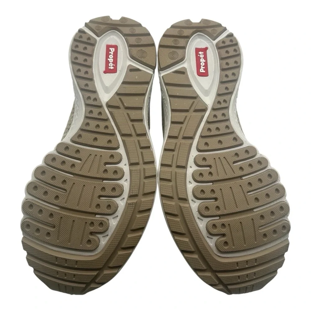 Propet Tour Knit Shoes Womens Sz 10 W(D) WIDE‎ Beige Diabetic Sneakers WAA112M